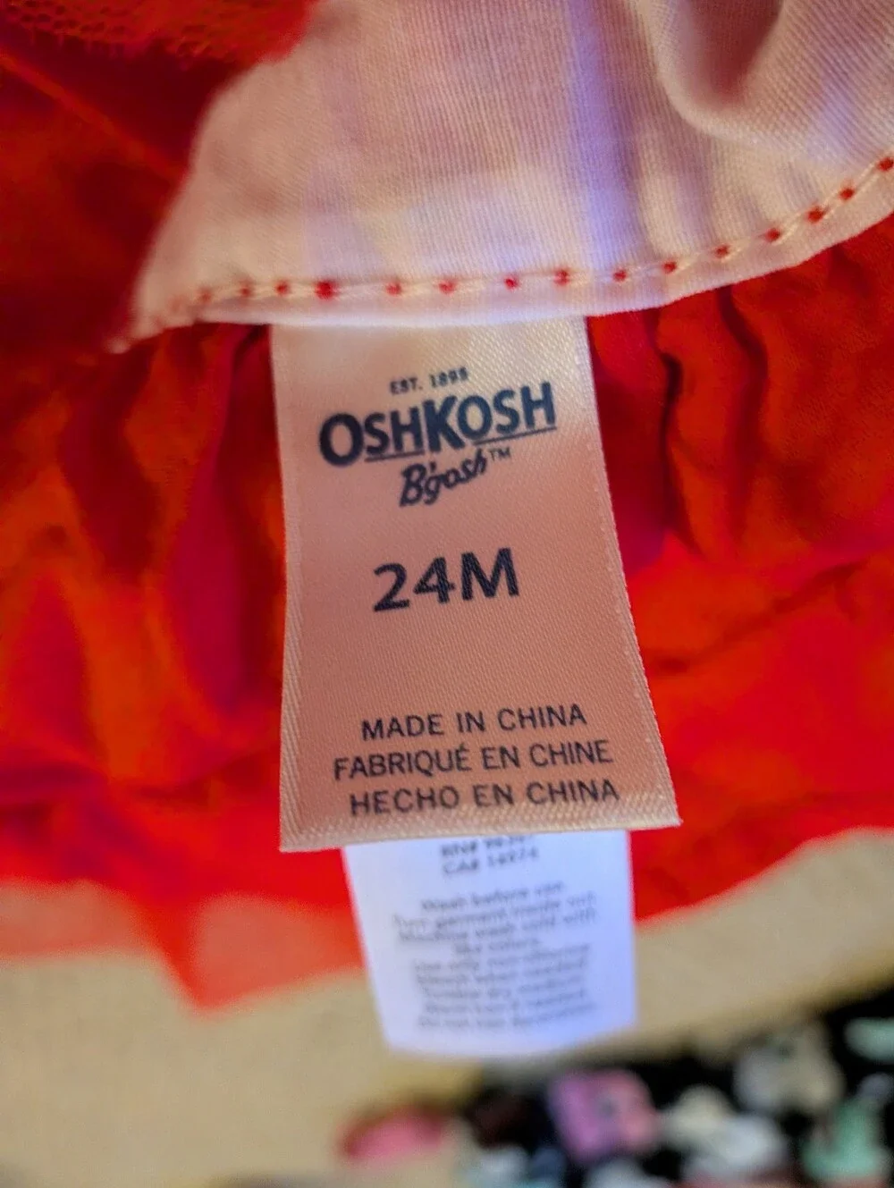 Oshkosh corduroy red overall dress pedi coat 24M